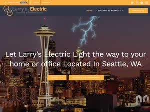 Larry's Electric Website Located in Seattle, WA