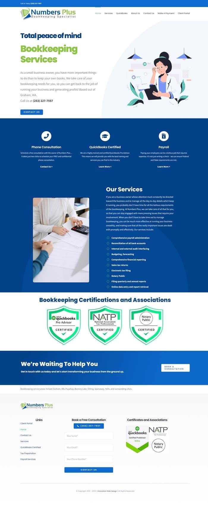 Accounting web design