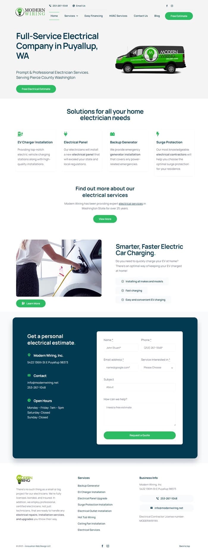 Electrician Website