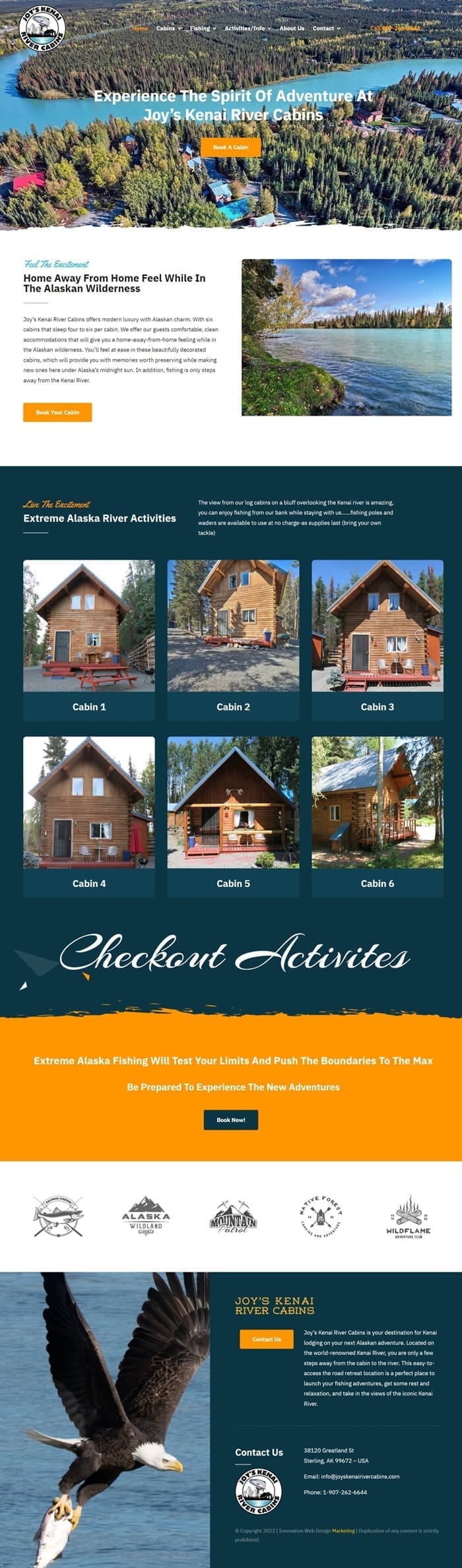 Web Design for Cabins in Alaska